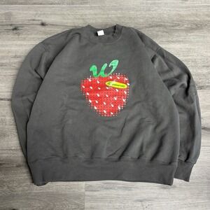 Underworld Sweatshirt Pixel Strawberry Cross Stitch Graphic Size Medium